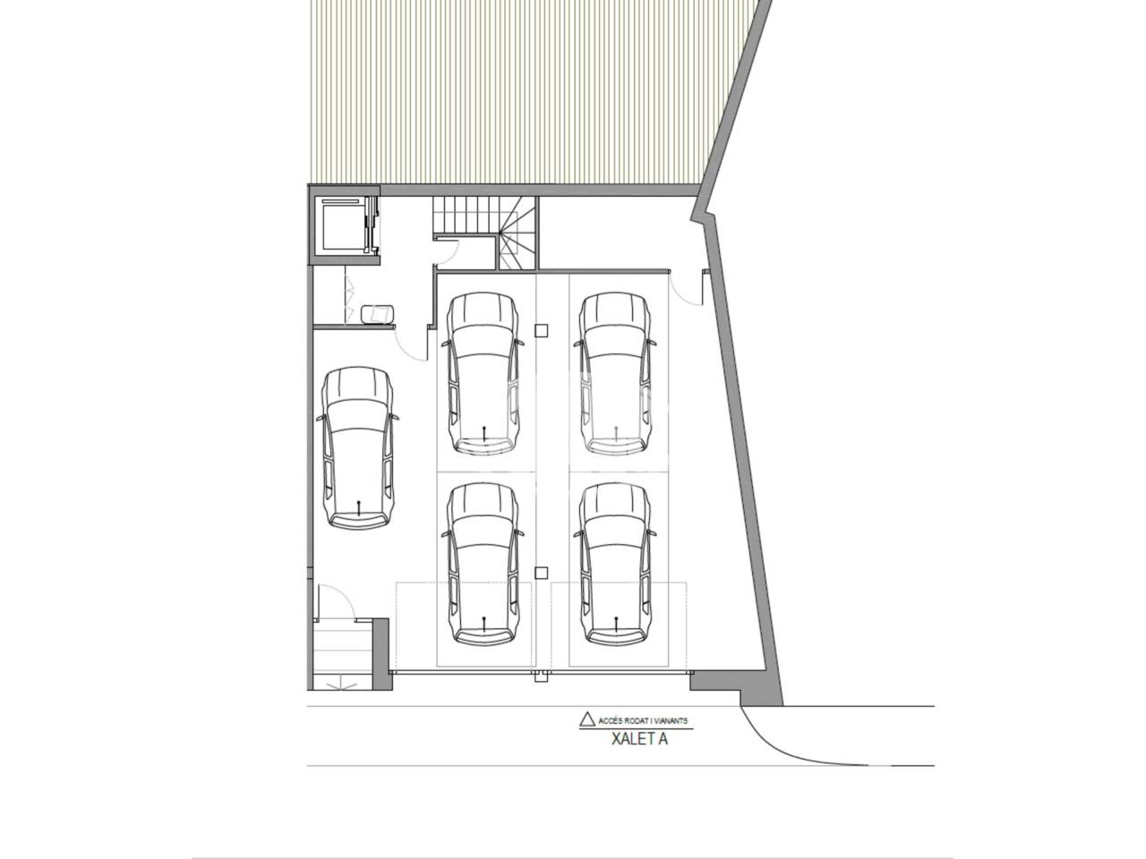 Casa adosada de nueva construcción situada en el centro de la Massana