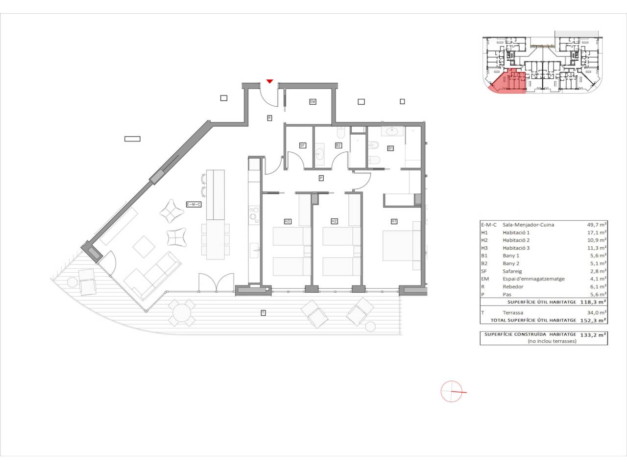 Piso nuevo en alquiler en Escaldes-Engordany