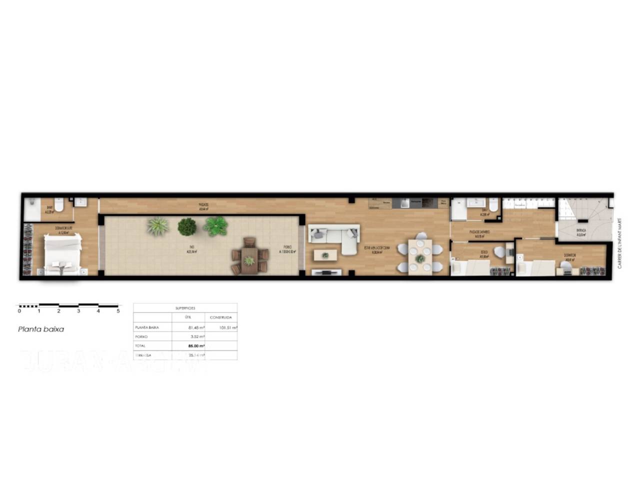 Bajos con patio en venta en Ca n'Aurell