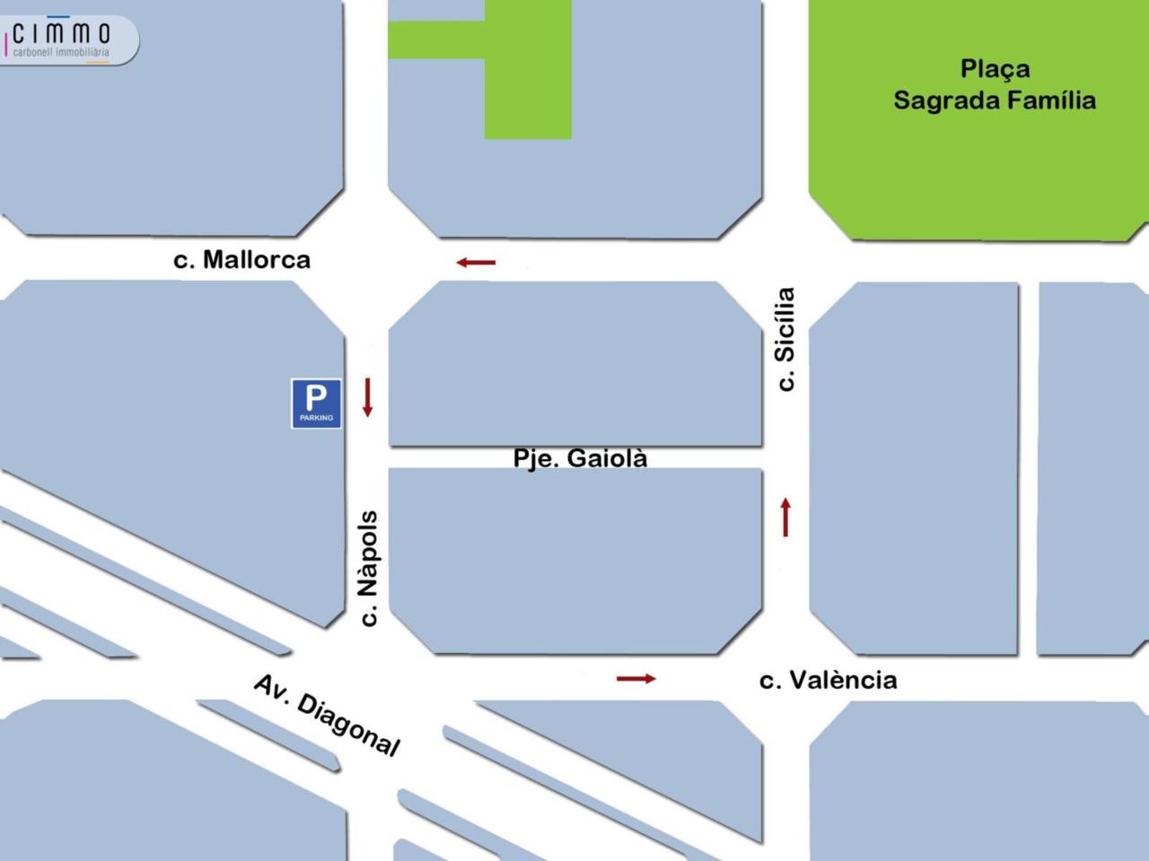 Pàrquing a lloguer La Dreta de l'Eixample (Barcelona Capital)