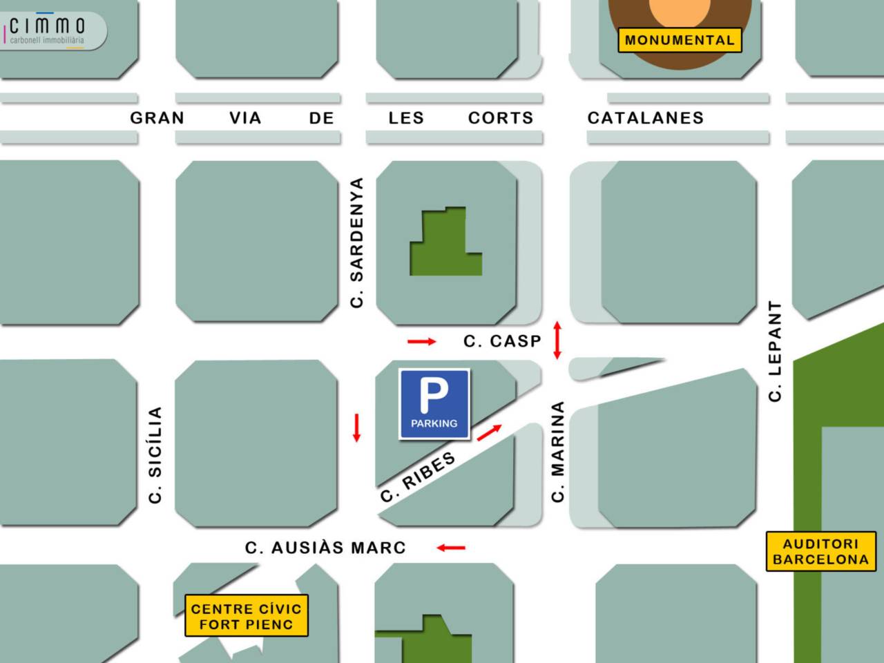 Parking en venta El Fort Pienc (Barcelona Capital)