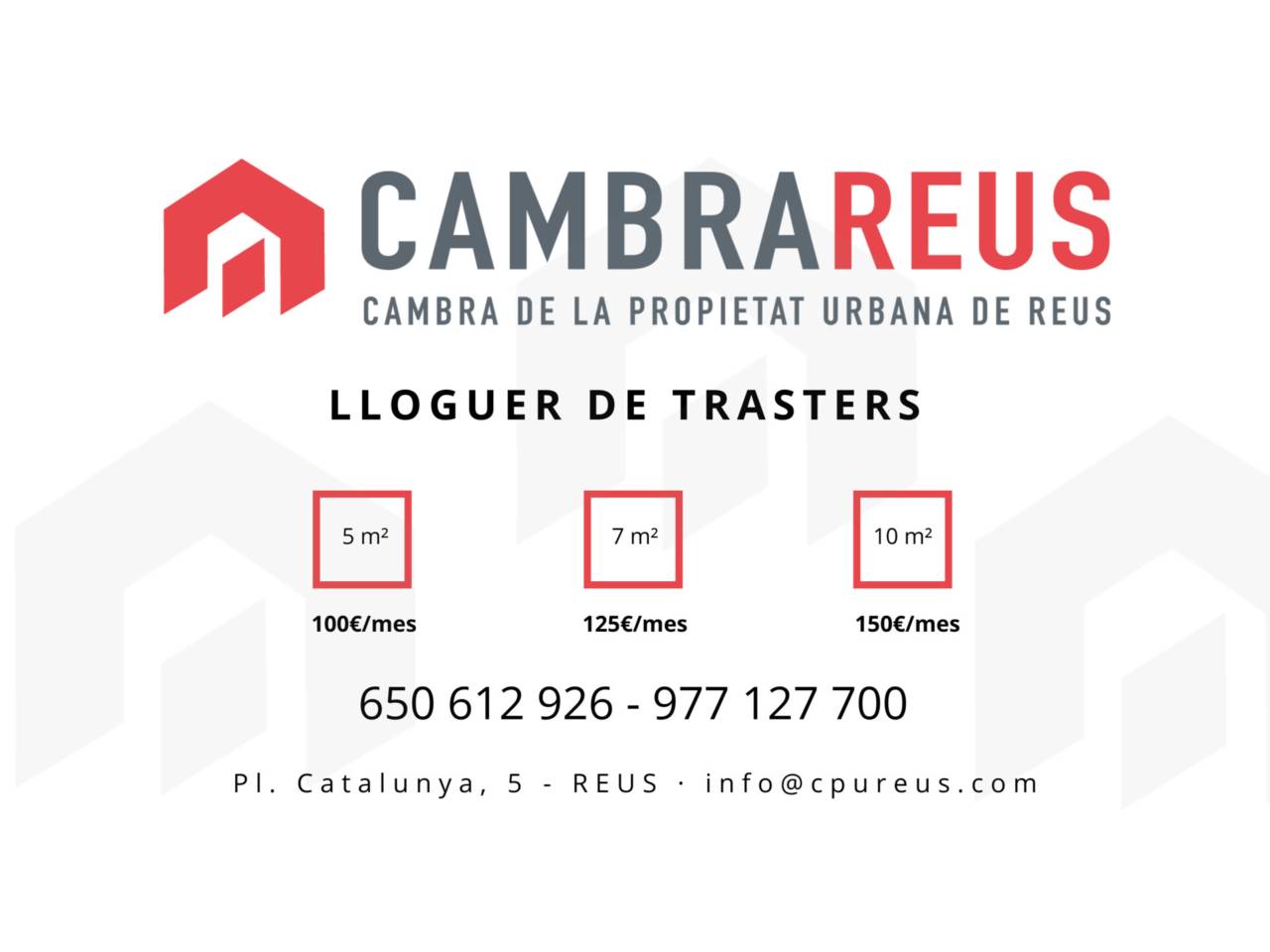 traster en reus · ponent €