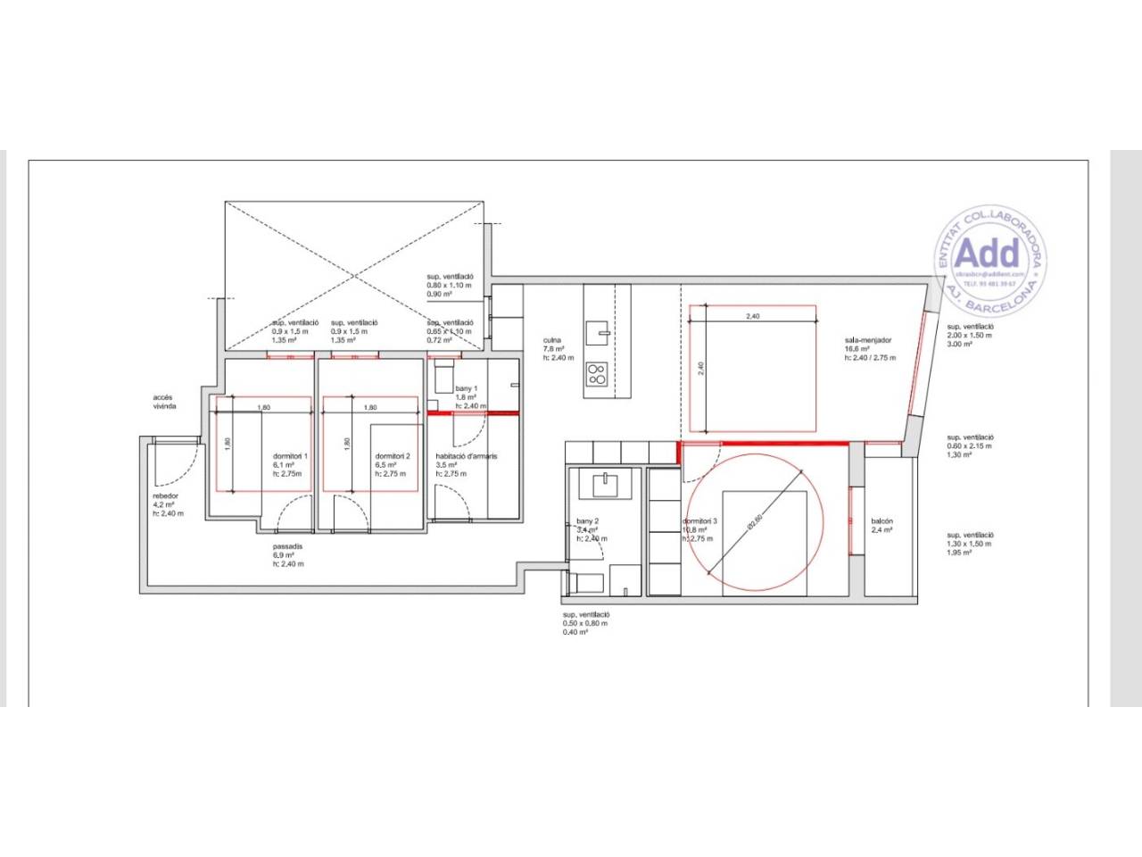 pisos en barcelona-capital · la-dreta-de-l'eixample 495000.00€