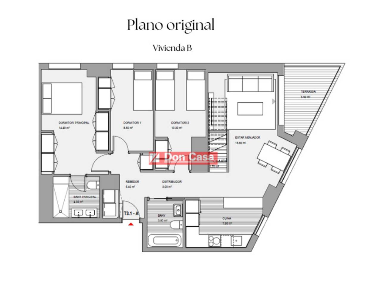 duplex en badalona · port 890000.00€