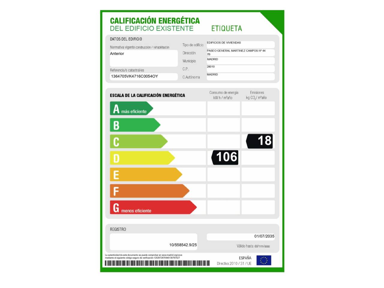 atico en madrid-capital · almagro 2350000.00€