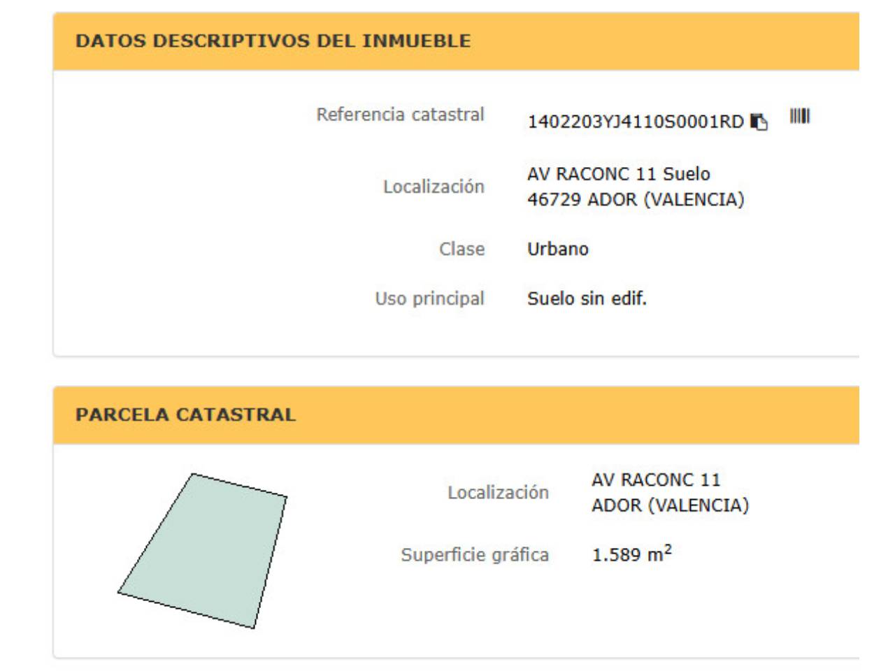 terreno-industrial en ador · ador 173690.00€