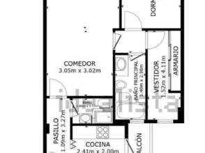 Venta de piso exterior de 3 habitaciones en La Sagrada Família, Barcelona Capital de 2ª mano - 9886